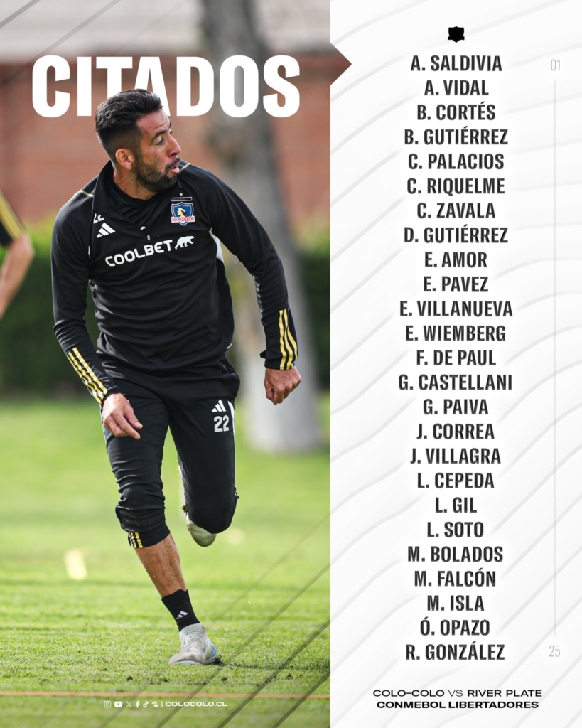 jugadores de colo colo citados