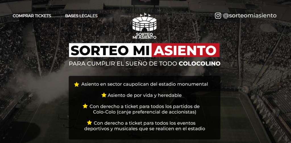 sortea asiento en el monumental