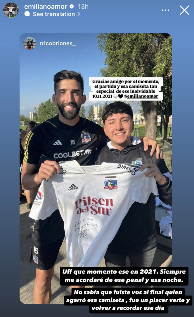 amor y el hincha de colo colo