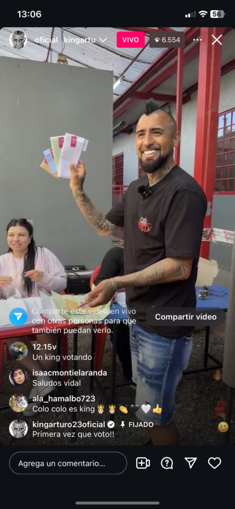 voto arturo vidal