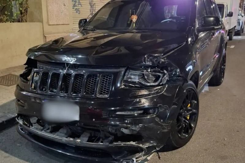 Cortés tuvo un accidente